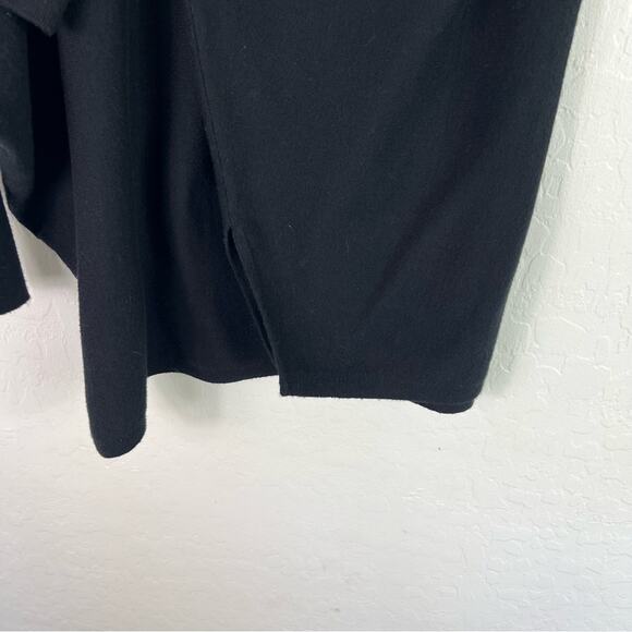 Alfani Poncho Sweater Womens Small Black Turtleneck Pullover - Picture 6 of 12